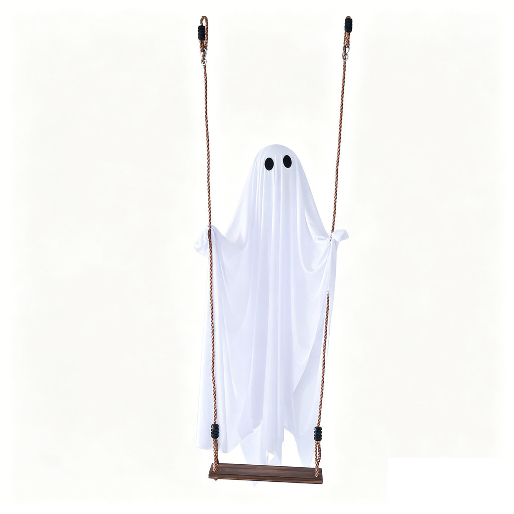 Glowing Halloween Ghost Swing Decoration